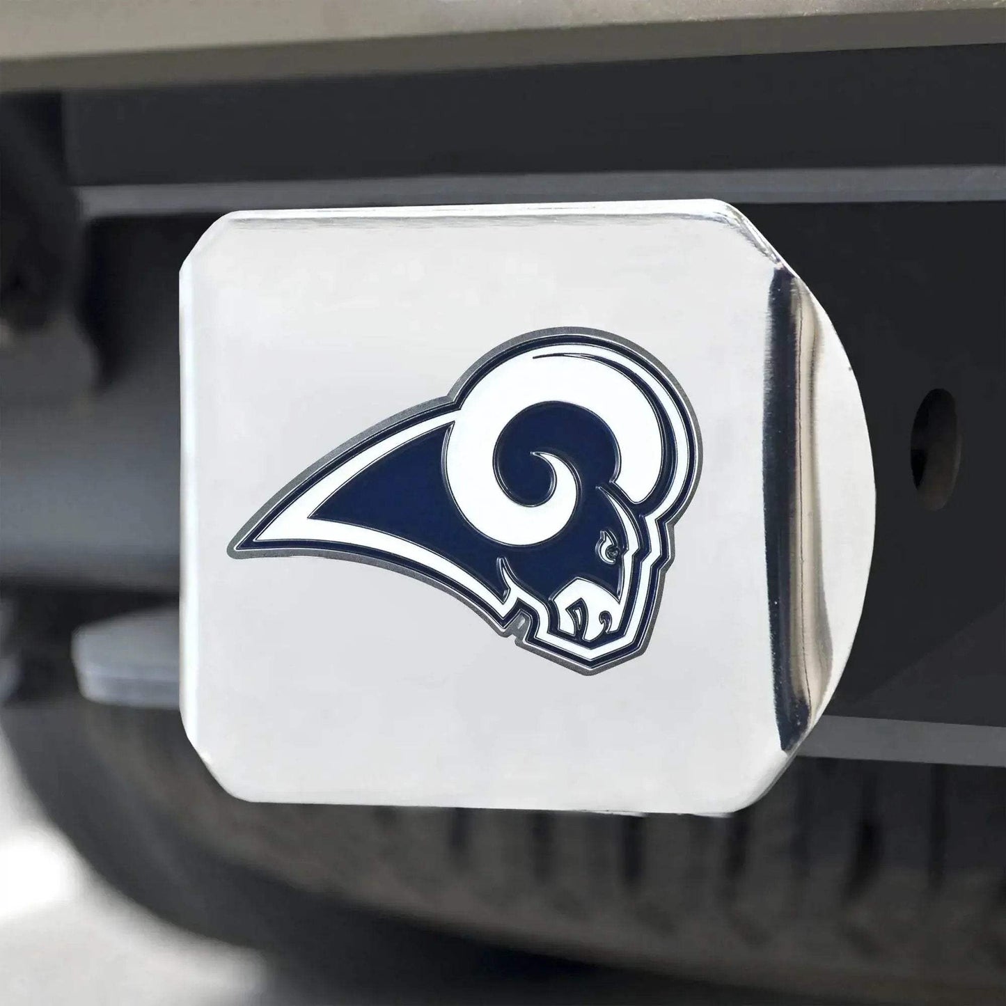 Los Angeles Rams Hitch Cover Color Emblem On Chrome - ToylandEU™