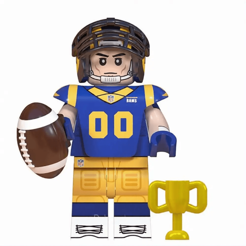 Los Angeles Rams NFL Football Teams Lego Minifigures Custom Toys - Minifigure Toys