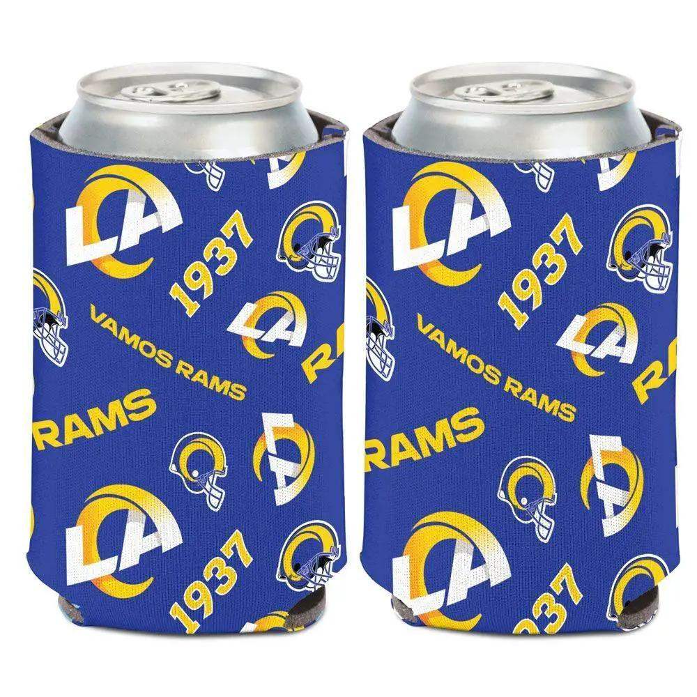 Los Angeles Rams Scatterprint Design Can Cooler 12 Oz Foam - ToylandEU™