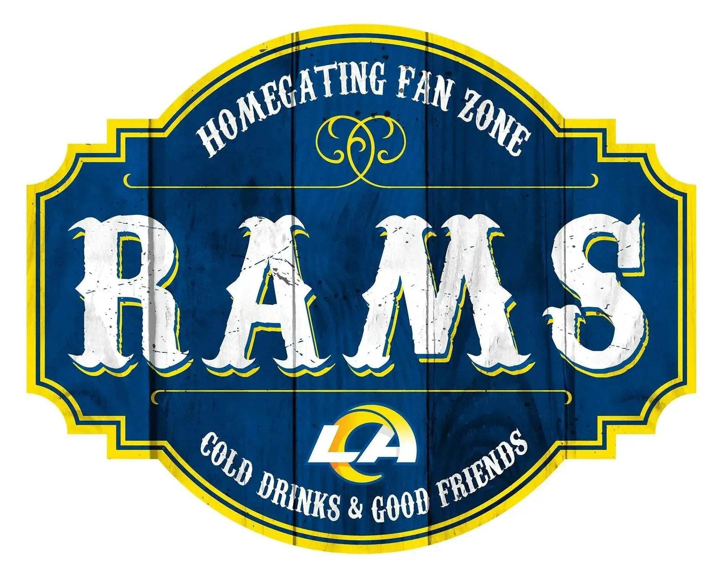 Los Angeles Rams Wood Sign 12 Inch Homegating Tavern - ToylandEU™