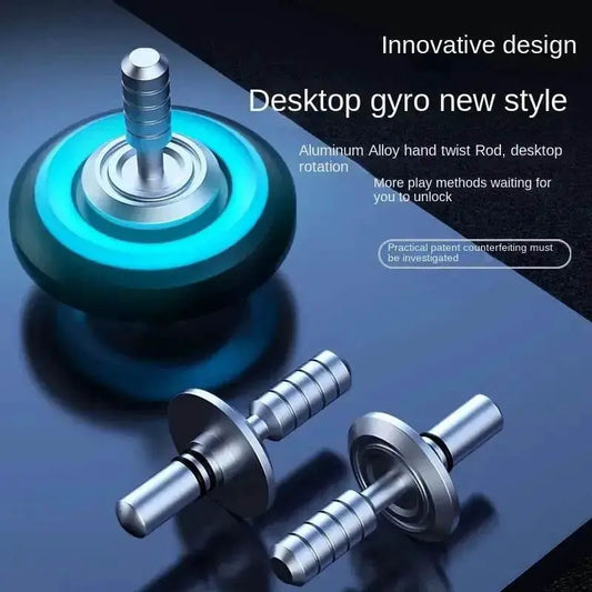 Luminous Fidget Spinner Rainbow Light Glow Effect Metal Construction For Teens And Adults - ToylandEU