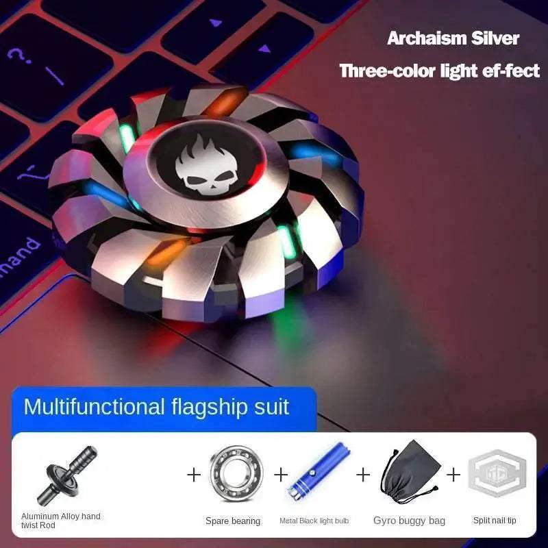 Luminous Fidget Spinner Rainbow Light Metal Toyland EU - ToylandEU™