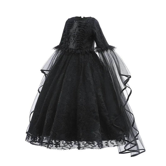 Lux Girls Halloween Dress Maleficent Lace Ruffles Cosplay - ToylandEU