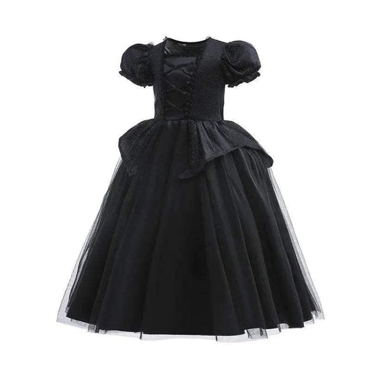 Lux Kids Witch Costume Black Lace Sequin Maleficent Girls - ToylandEU
