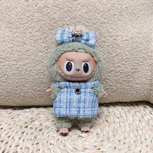 Luxury Doll Outfit Set with Bow Headband for 17cm Labubu II Dolls and Party Play - ToylandEU