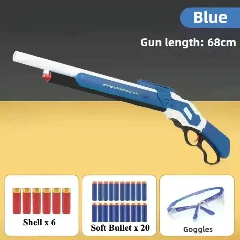 M1887 Style Toy Gun Blaster Soft Bullets Safe ABS - ToylandEU™