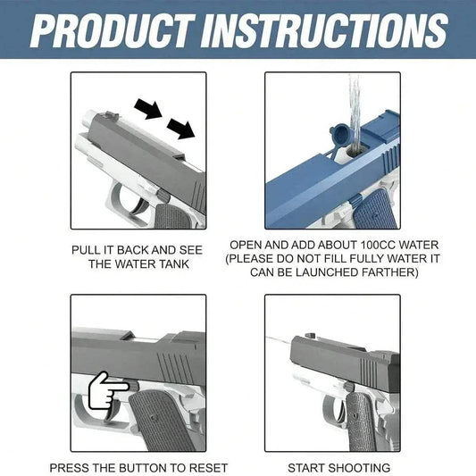 M1911 Water Guns Pistol Toy for Summer Pool Fun - ToylandEU™