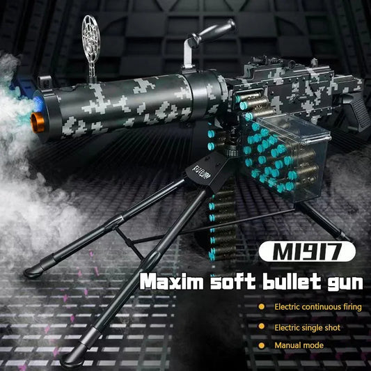 M1917 Heavy Machine Gun Toy Blaster With Large Drum Magazine - ToylandEU