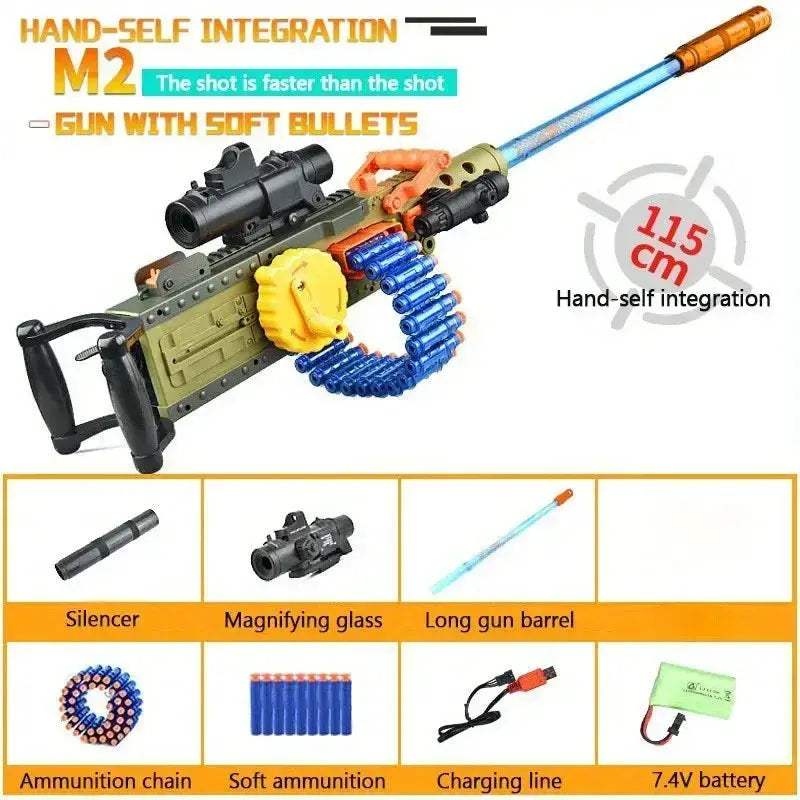 M2 Heavy Machine Gun Toy With Manual And Electric Function - ToylandEU