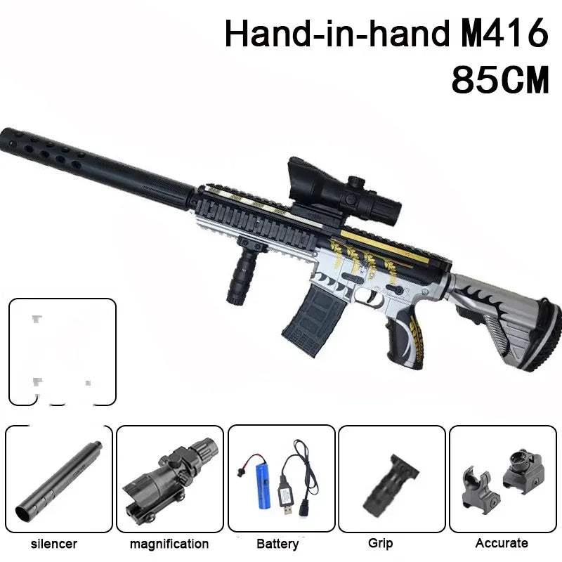 M416 Electric Toy Gun Water Blaster For Kids Outdoor Play - ToylandEU