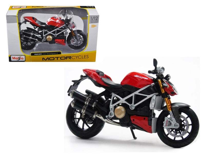 Ducati Mod Streetfighter S Red | 1/12 Diecast Aircraft Model | Maisto | Collector Quality