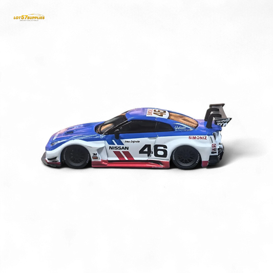LB GTR R35 GT Diecast Car White Blue Edition - ToylandEU™
