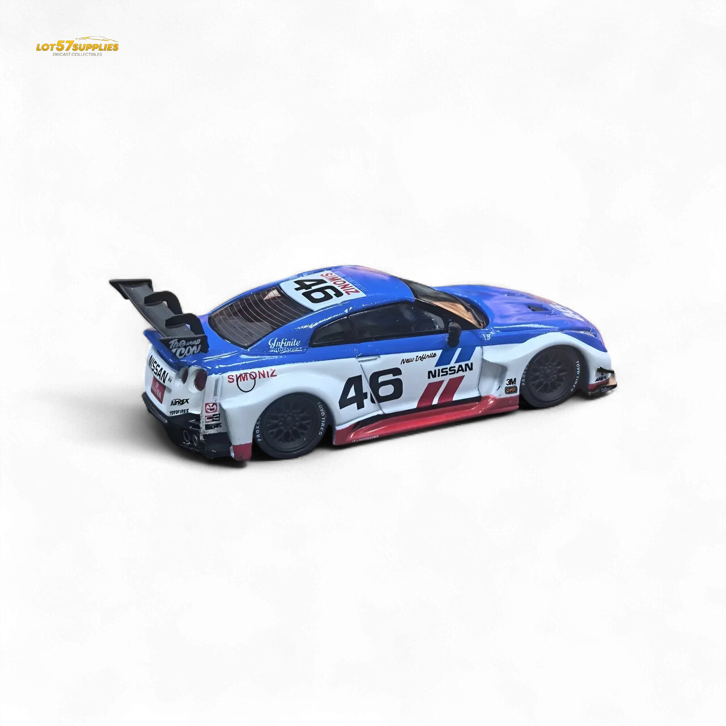 MC LB GTR R35 GT - BRE White Blue Top Livery 1:64 - ToylandEU