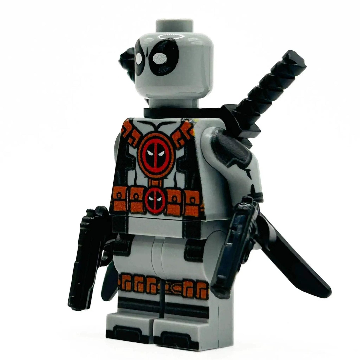 Custom LEGO Minifig With Two Katana Swords And BrickArms Gear - ToylandEU