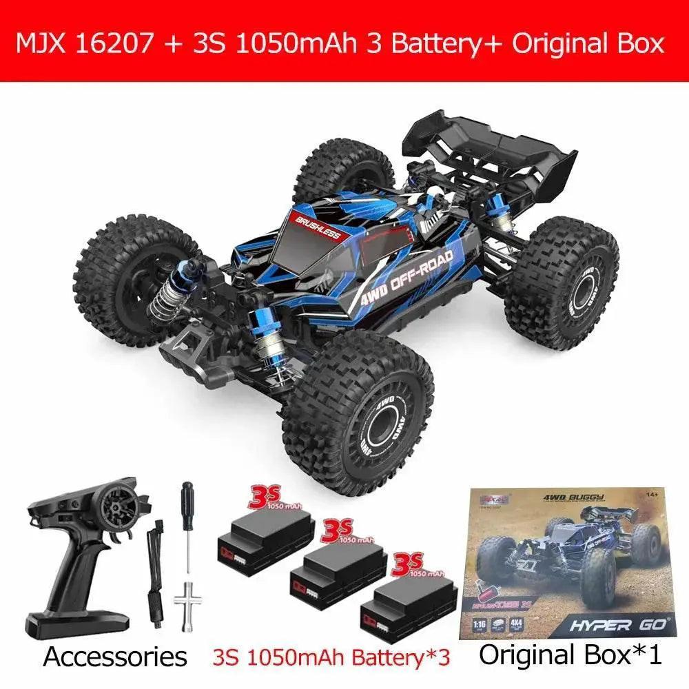 MJX 16207 Hyper Go 70km/h Brushless RC Car 1/16 4WD Off-Road - ToylandEU™