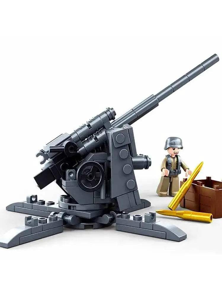 115PCS WW2 Military Weapon Building Blocks 88MM Flak Set - ToylandEU