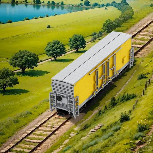 MOC-133906 Union Pacific Building Blocks Boxcar Model Gift - ToylandEU