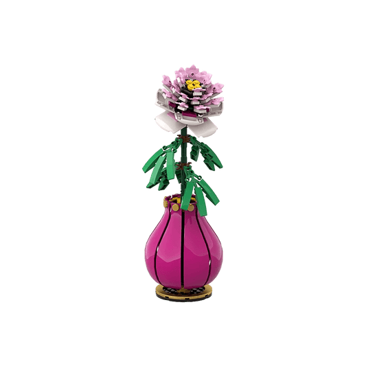 MOC-153192 Peony Flower Building Blocks DIY Educational Toy - ToylandEU