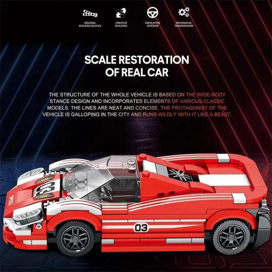 355PCS City Champion Sport Car Vehicle Building Blocks Toys - ToylandEU