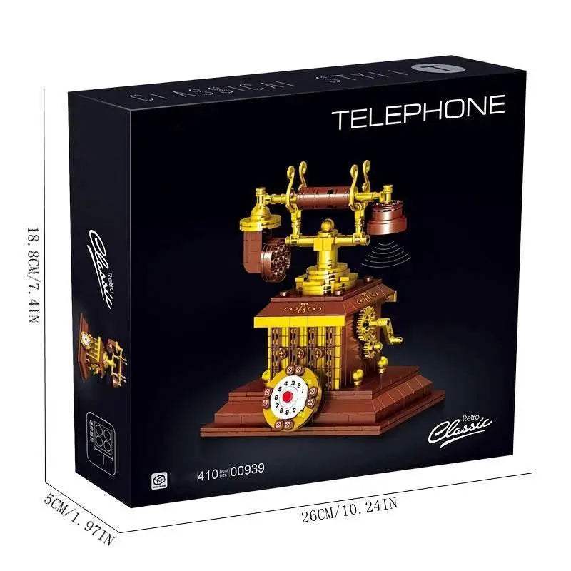 410PCS Retro Telephone Building Blocks Vintage Phone Toy - ToylandEU