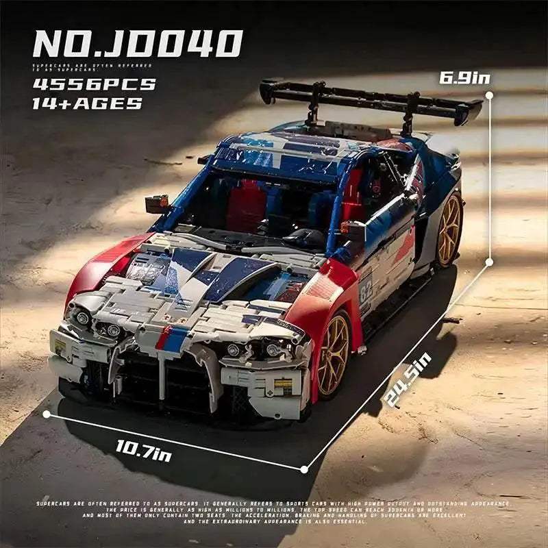 4556PCS City Technical M4 Powerful Sport Car Building Blocks MOC - ToylandEU
