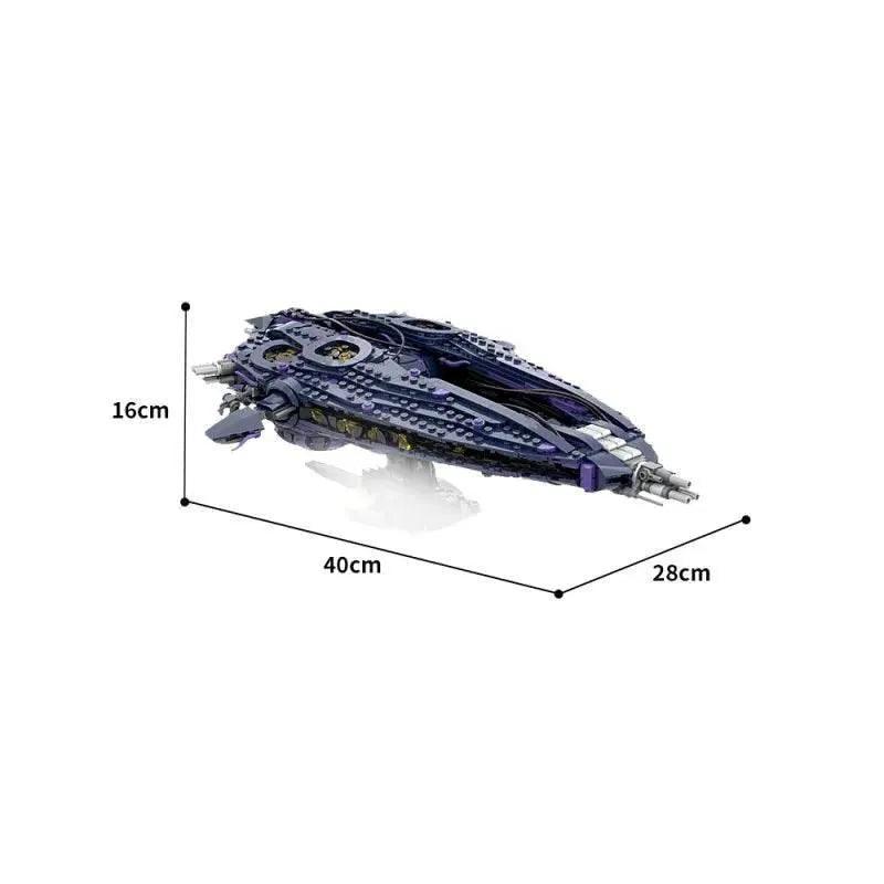 MOC MOC Movie Stargate Wraith Hive Ship Building Blocks Building Bricks MOC - ToylandEU™
