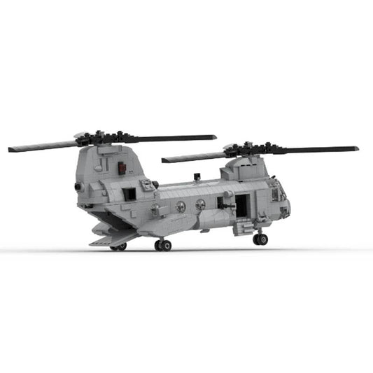 MOC Building Blocks CH-46 Knight Helicopter Model DIY Toys Building Bricks MOC - ToylandEU