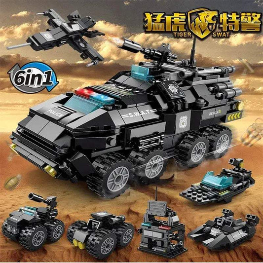 Building Blocks Military Tank Construction Set Hands On - ToylandEU™
