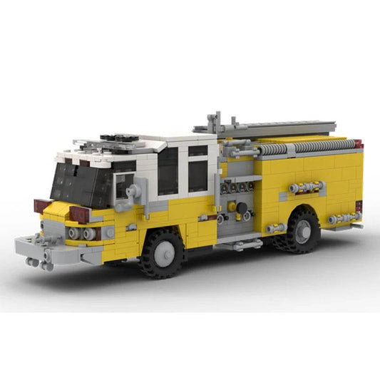 MOC Building Blocks Pierce Quantum Pumper Fire Truck Model Building Bricks MOC - ToylandEU