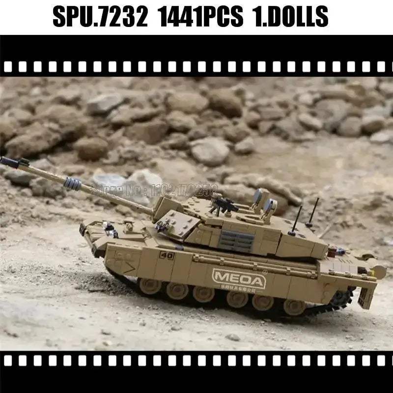 MOC Challenger II Tank Building Blocks Set Lego Compatible 1441 Piece - ToylandEU