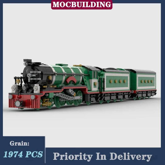 MOC City Train Locomotive Model Building Block Toy Gifts - ToylandEU