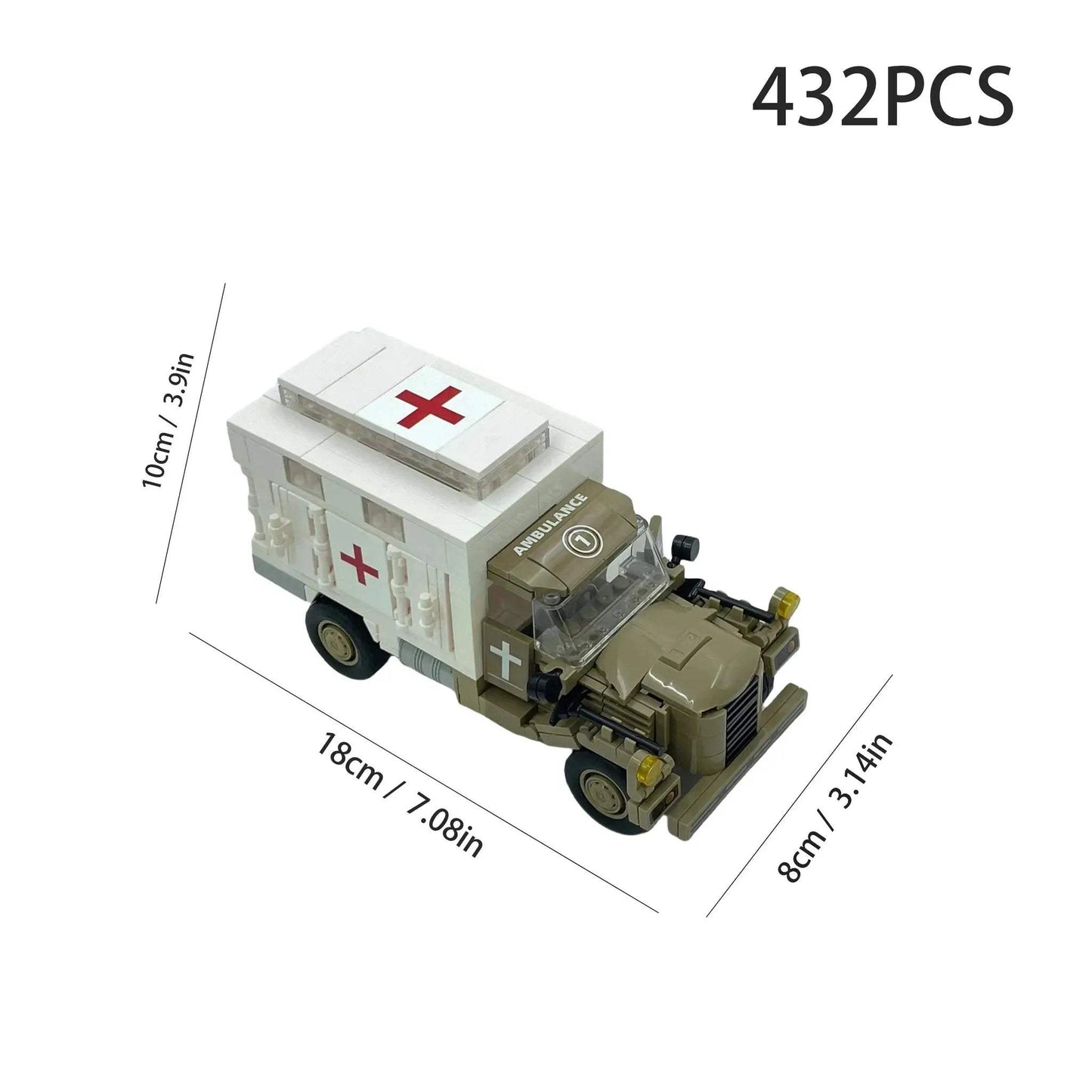 MOC MOC DIY Military Building Blocks Kit Lego Compatible Tank - ToylandEU