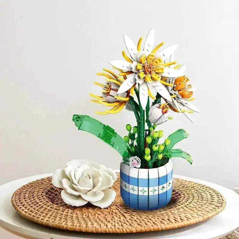 Flower Bonsai Building Blocks Kit For Creative Desktop Decor - ToylandEU