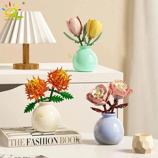 MOC Flower Vase Kit ABS Eternal Bouquet Toyland EU - ToylandEU™