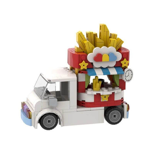 MOC French Fries Food Truck Model Building Blocks Gift Building Bricks MOC - ToylandEU