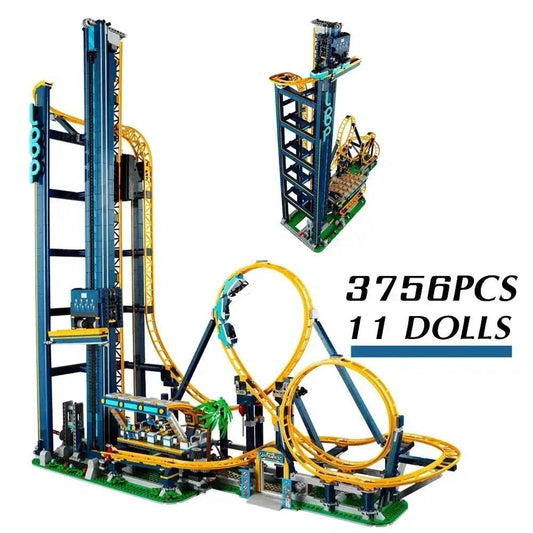 LED Motorized LoopCoaster Building Blocks Kit Lego - ToylandEU™