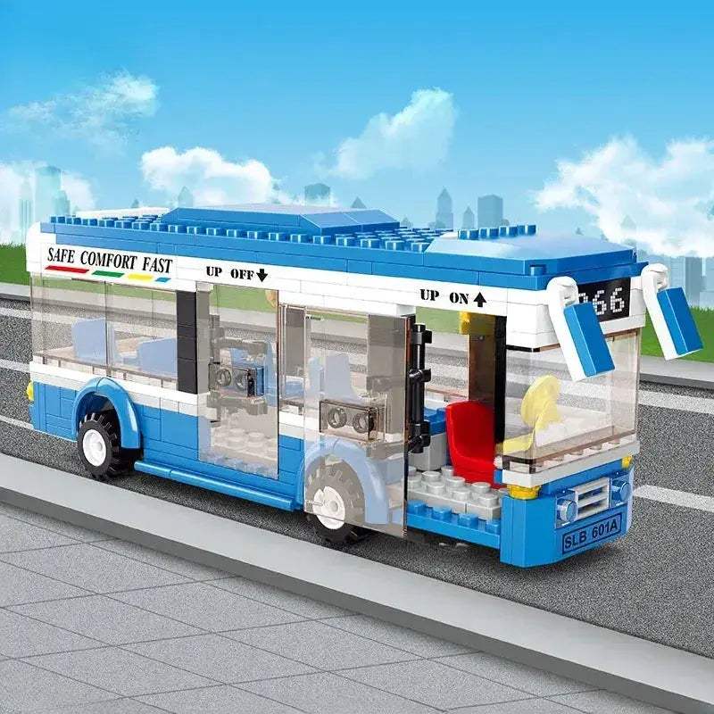 MOC Lego Compatible Police Patrol Car Helicopter Educational Building Set - ToylandEU