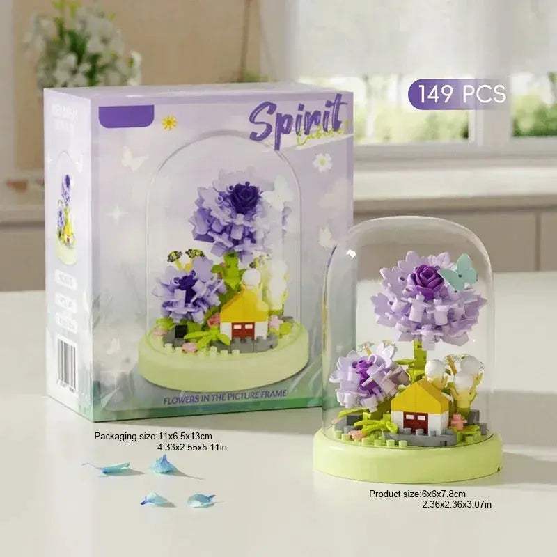 MOC Lego Compatible Potted Eternal Flower Building Block - ToylandEU