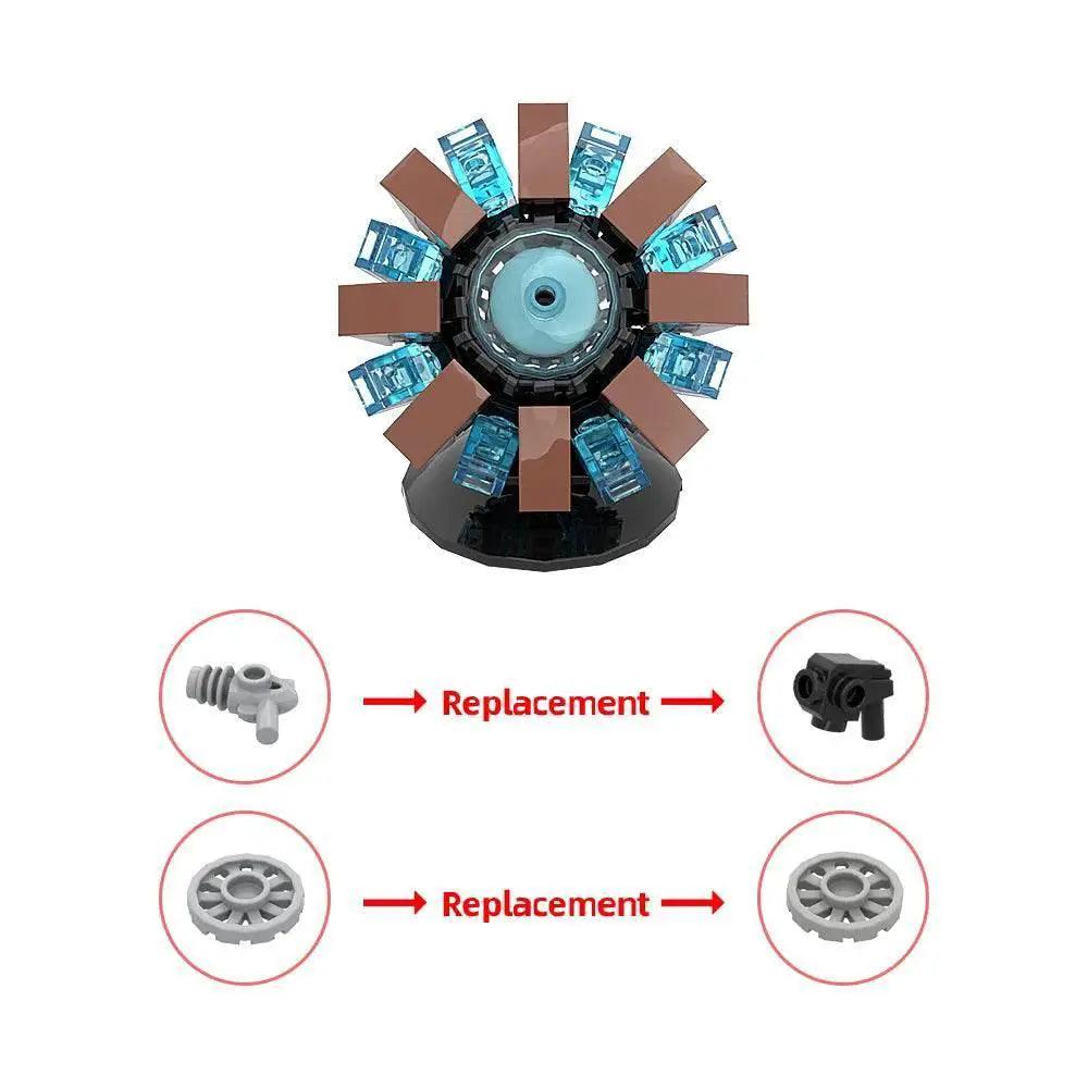 MOC MOC-169245 Avenger Mk1 Arc Reactor Building Blocks Building Bricks MOC - ToylandEU™