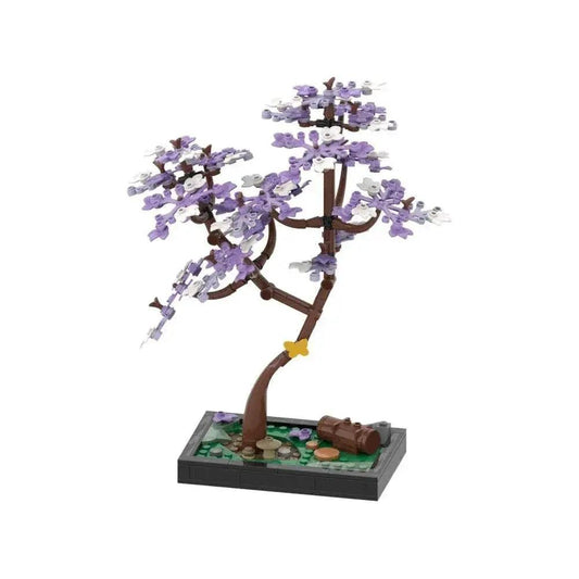 MOC MOC-185280 Blossomed Jacaranda Tree Diorama Building Blocks Building Bricks MOC - ToylandEU™
