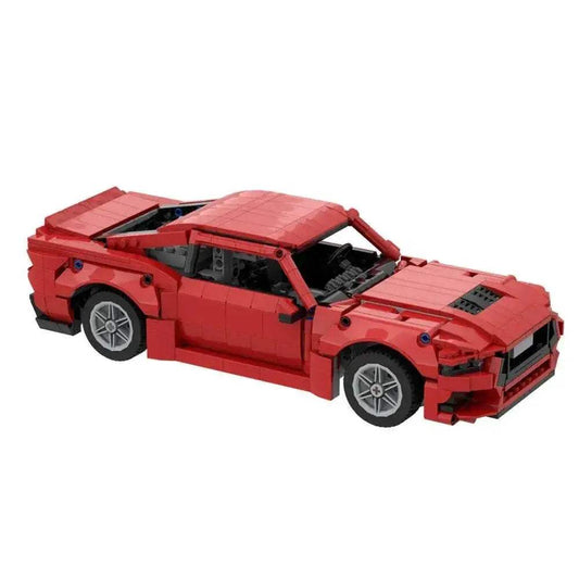 MOC 2025 Ford Mustang GT Model Building Blocks Red Luxury Sports Car Assembly Brick Building Bricks MOC Adult Gift - ToylandEU