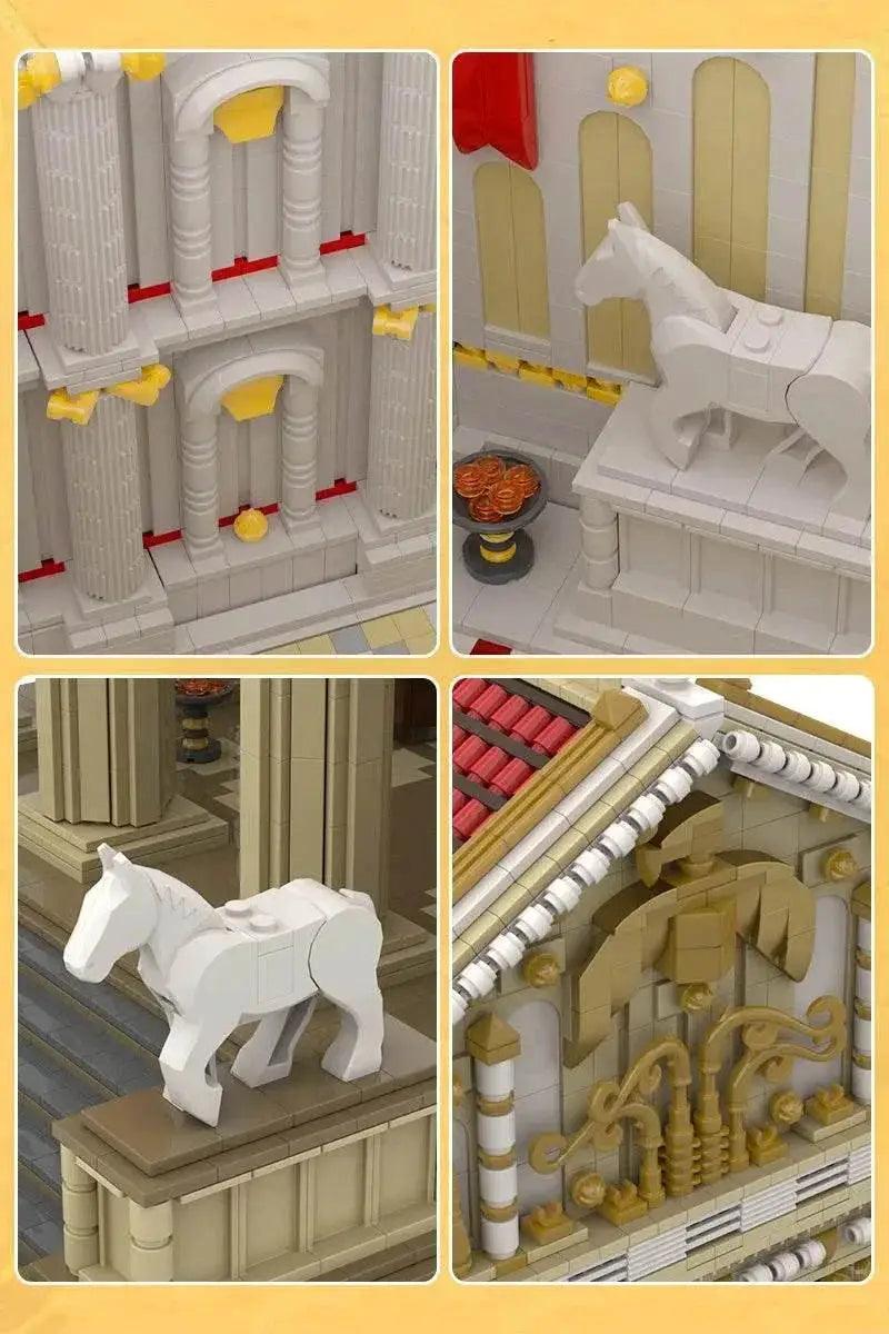 MOC MOC Ancient Roman Temple Model Building Blocks Gift Set Building Bricks MOC - ToylandEU™