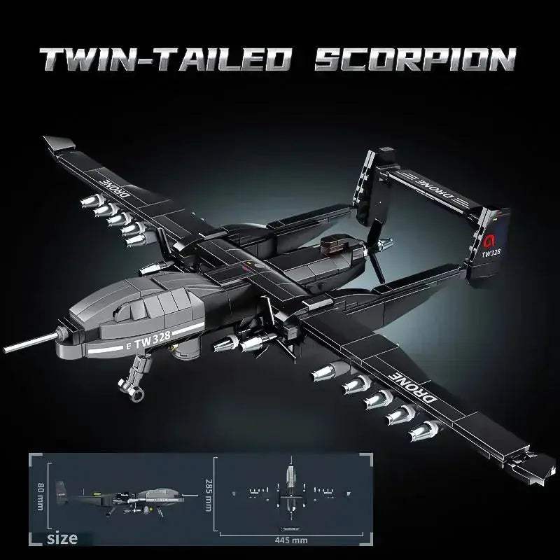 MOC MOC LEGO Compatible Fw 190 Aircraft Building Blocks Kit - ToylandEU