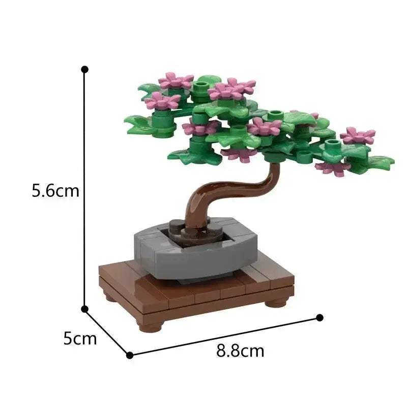 MOC MOC Lego Compatible Bonsai Tree Building Blocks Diy Desktop Decor - ToylandEU