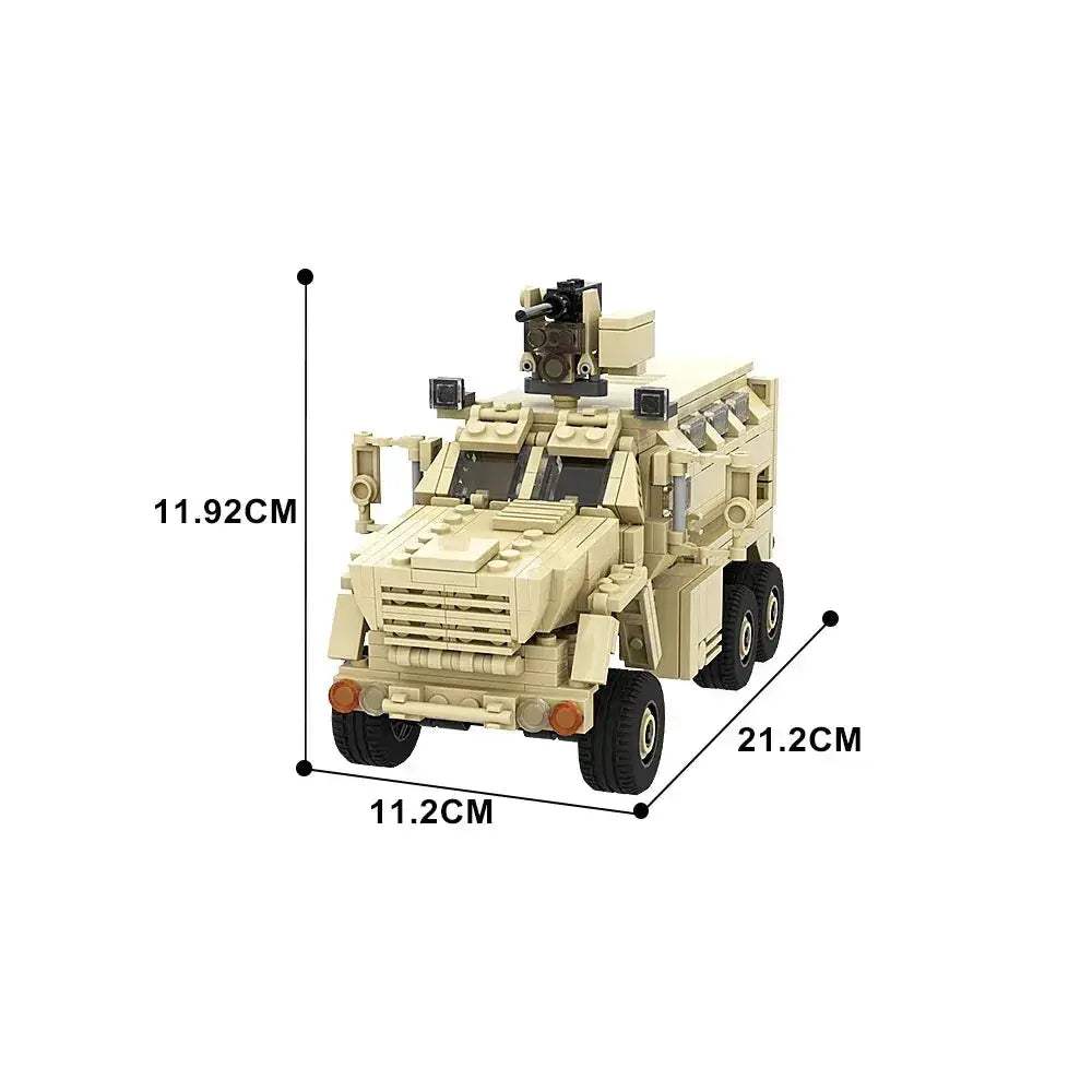 MOC MOC Military Vehicle Building Blocks Caiman MRAP With CROWS Lego Compatible - ToylandEU