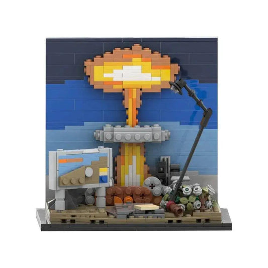 MOC MOC Nuclear Blast Diorama Brick Building Bricks MOC Gift Military Building Blocks - ToylandEU™