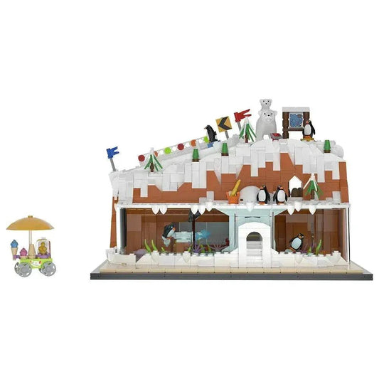 MOC MOC Penguin Pavilion Model Building Blocks Cute Animal Building Bricks MOC - ToylandEU™