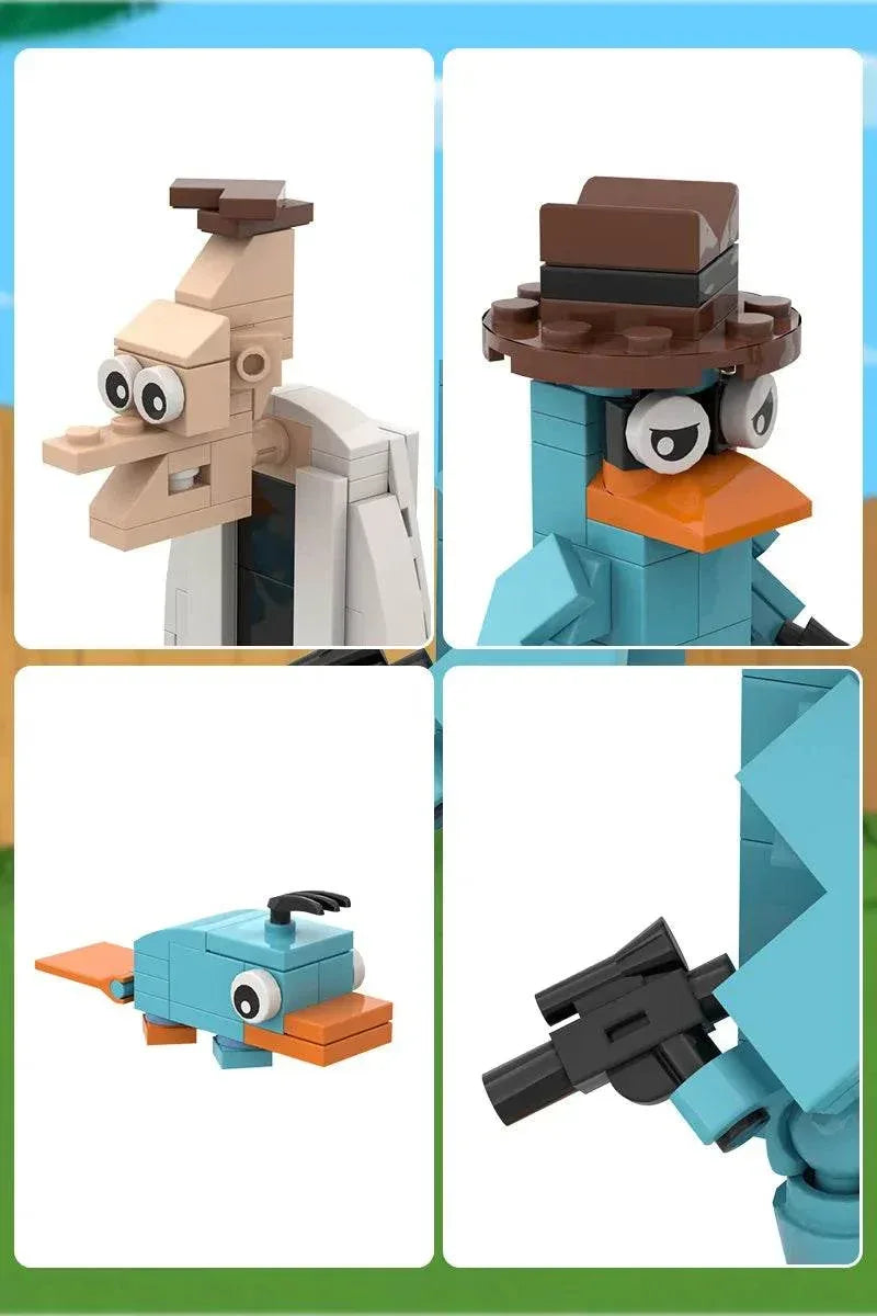 MOC Phineas and Ferb Perry the Platypus Building Blocks Building Bricks MOC - ToylandEU