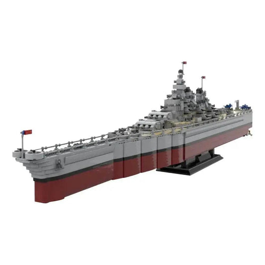 MOC MOC U.S Missouri BB-63 Model Building Blocks WWII Cruiser Building Bricks MOC - ToylandEU™