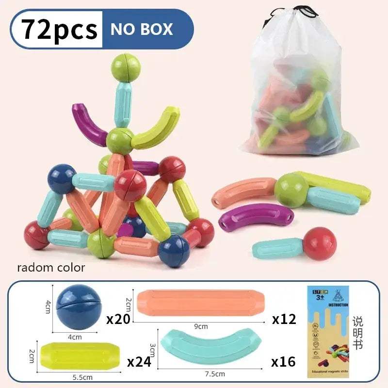 MOC Magnetic Building Blocks Set For STEM Learning Fun - ToylandEU